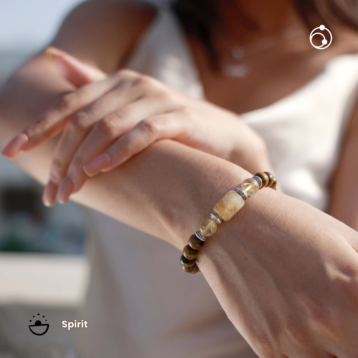 Leo (सिंह राशि) Zodiac Tiger Eye & Citrine Bracelet
