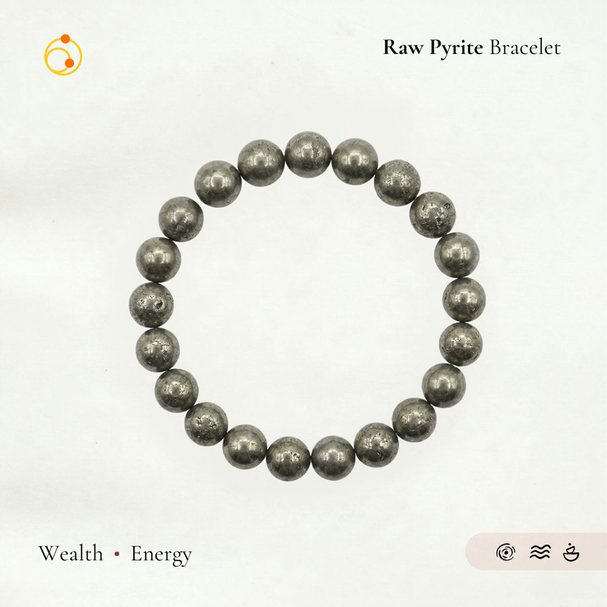 Wealth Catalyst Raw Pyrite Bracelet