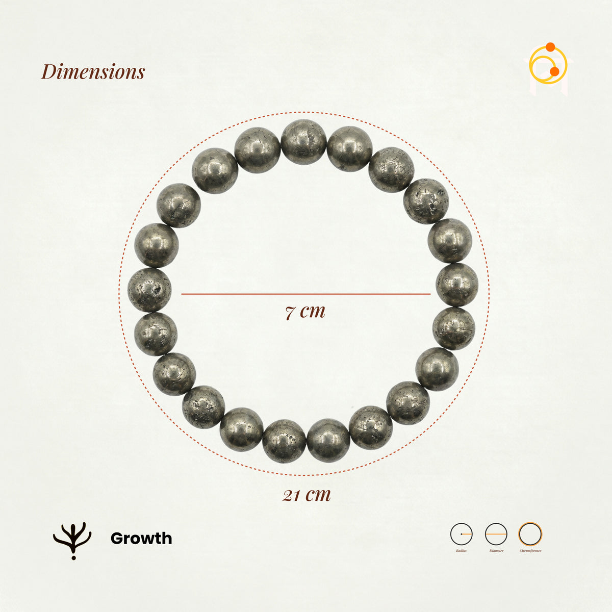 Wealth Catalyst Raw Pyrite Bracelet
