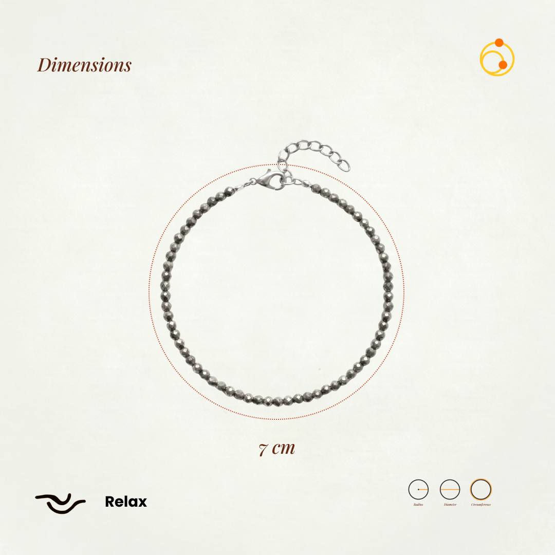Raw Pyrite Anklet