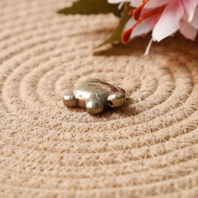 Hematite Turtle Love and Wealth Charm - Small