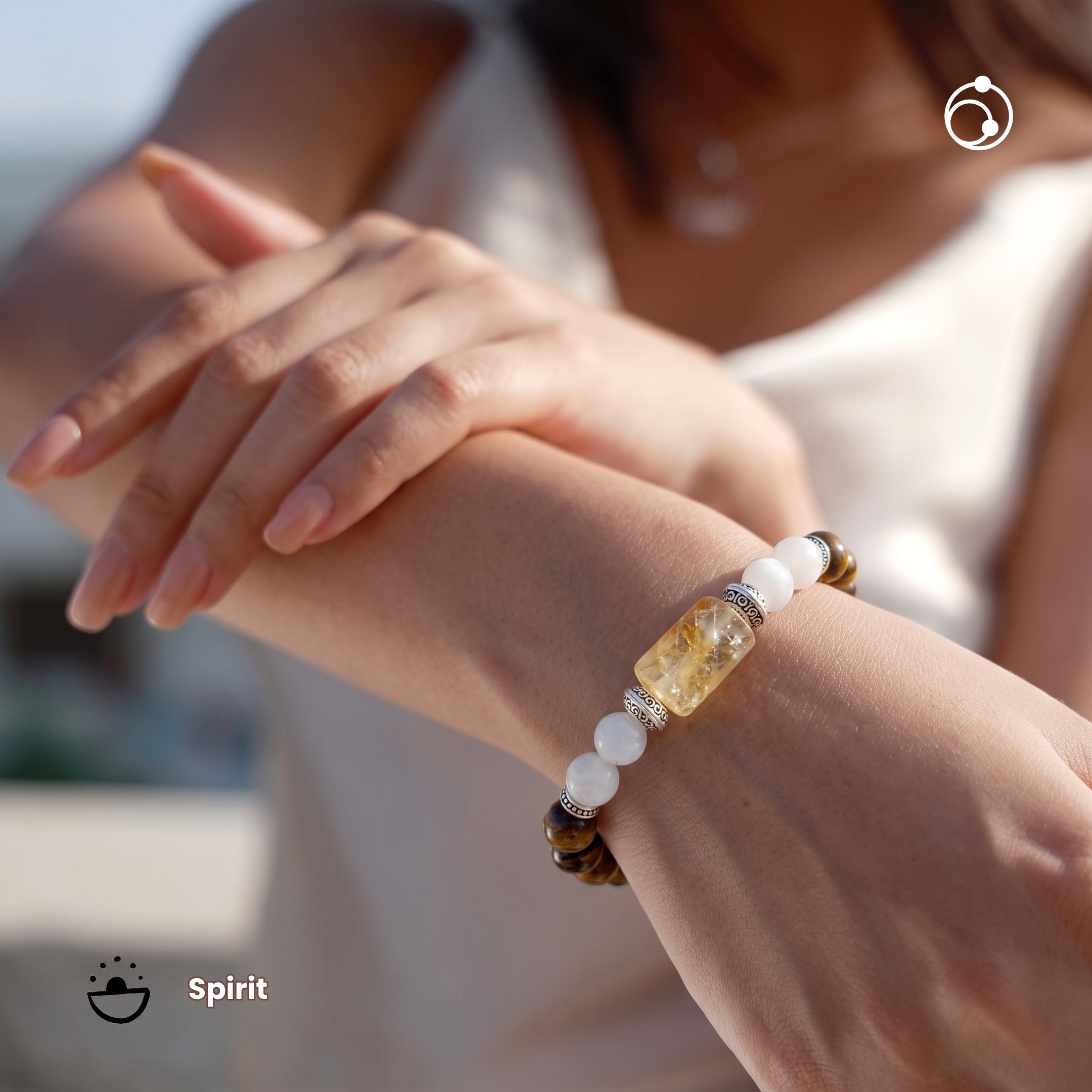 Pisces (मीन राशि) Zodiac Citrine & Tiger Eye Bracelet