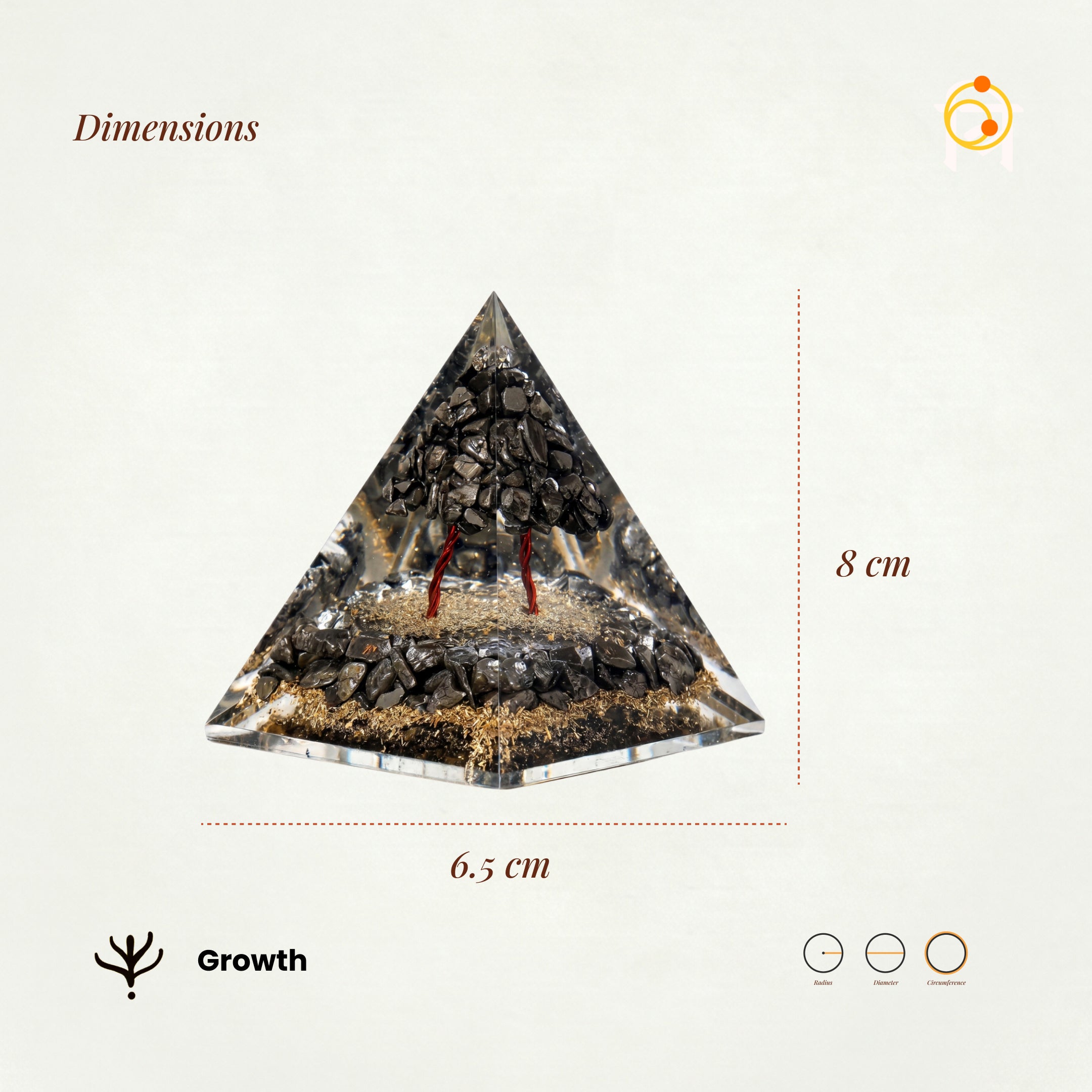 Vastu Pyrite Money Magnet Pyramid
