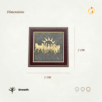 7 Horses on Raw Pyrite Frame