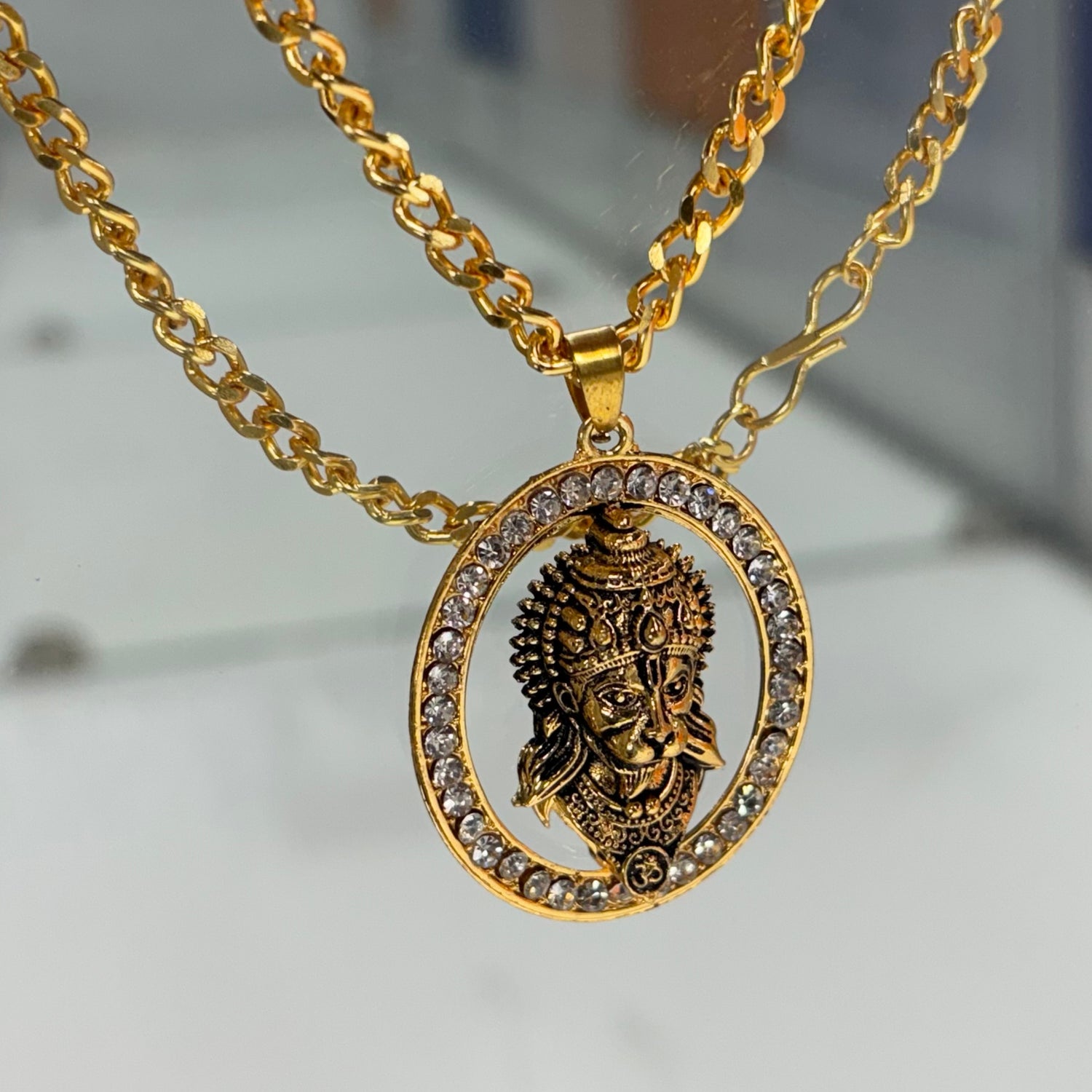 New Diamond Gold Hanuman ji Pendant