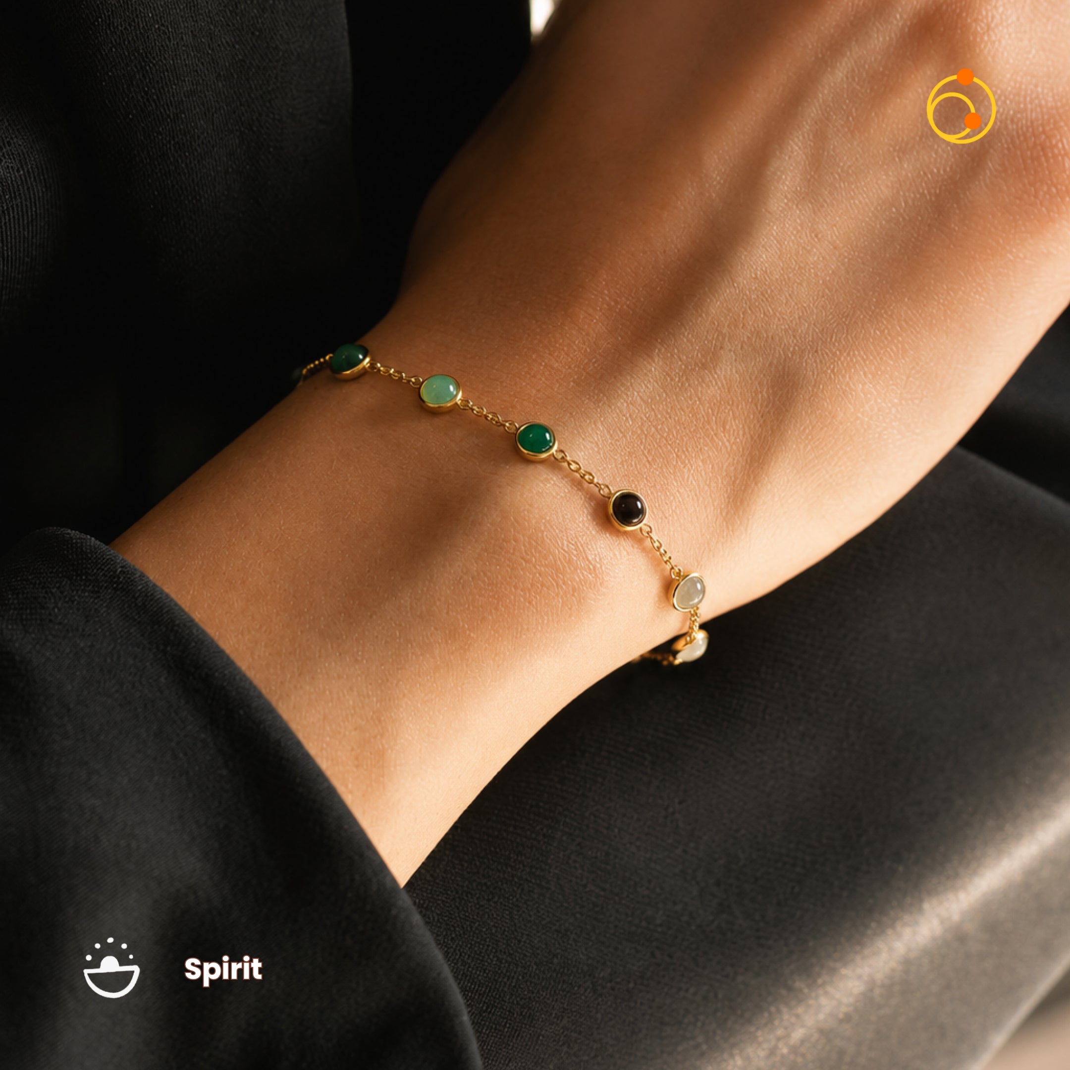 WOMEN'S DHAN YOG METAL BRACELET WITH FREE PYRITE ANKLET