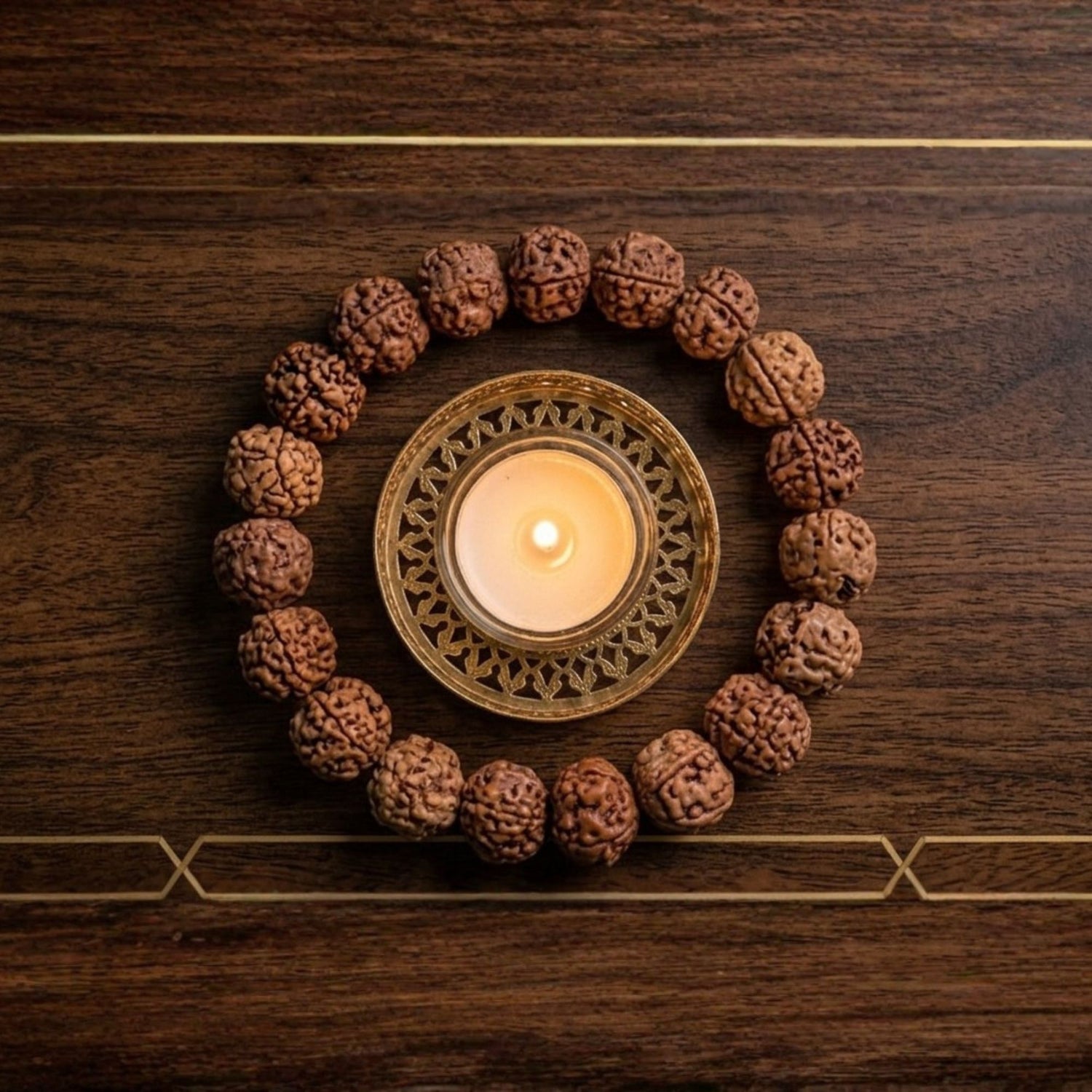 5 Mukhi (Nepali) Rudraksha Bracelet Nepal