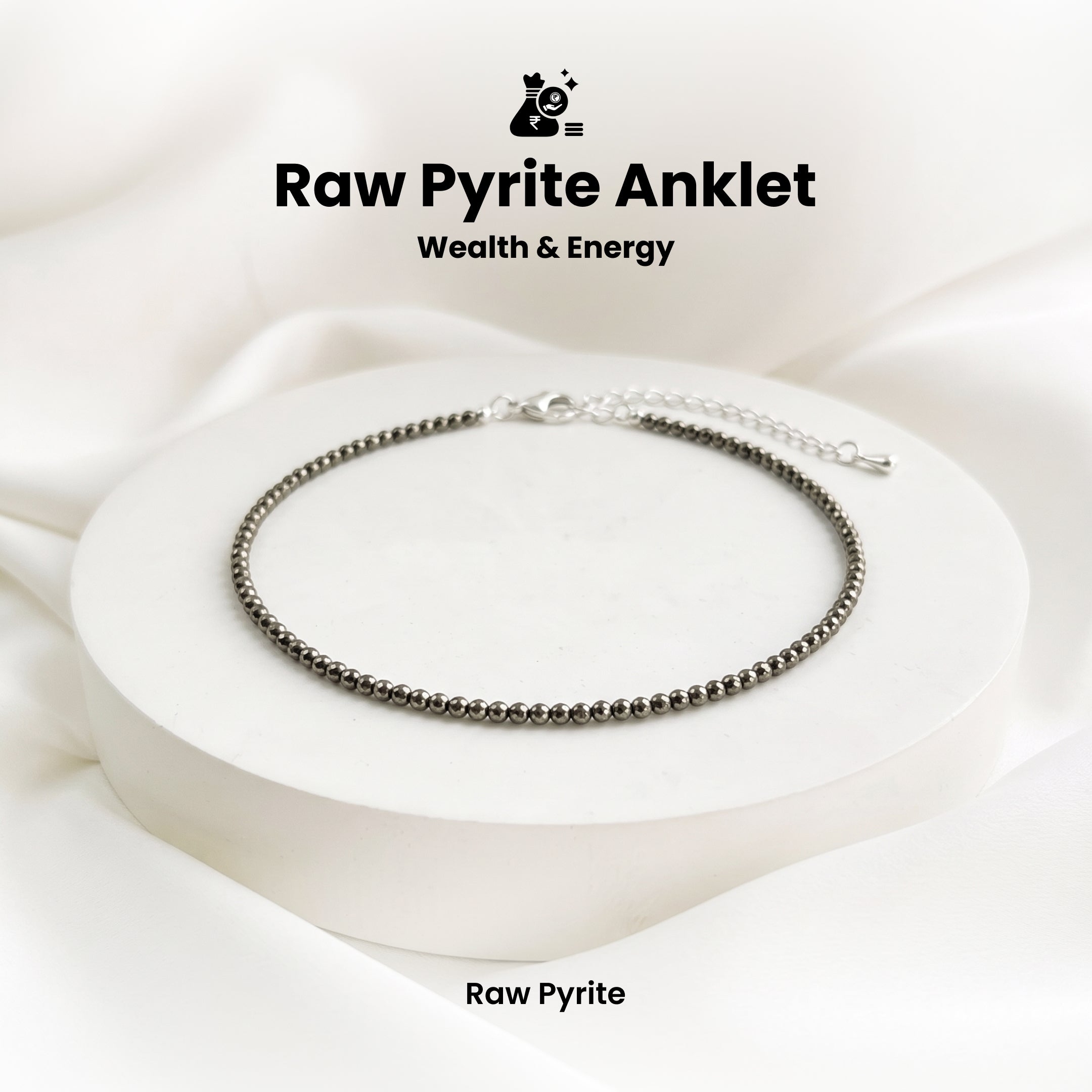 Raw Pyrite Anklet