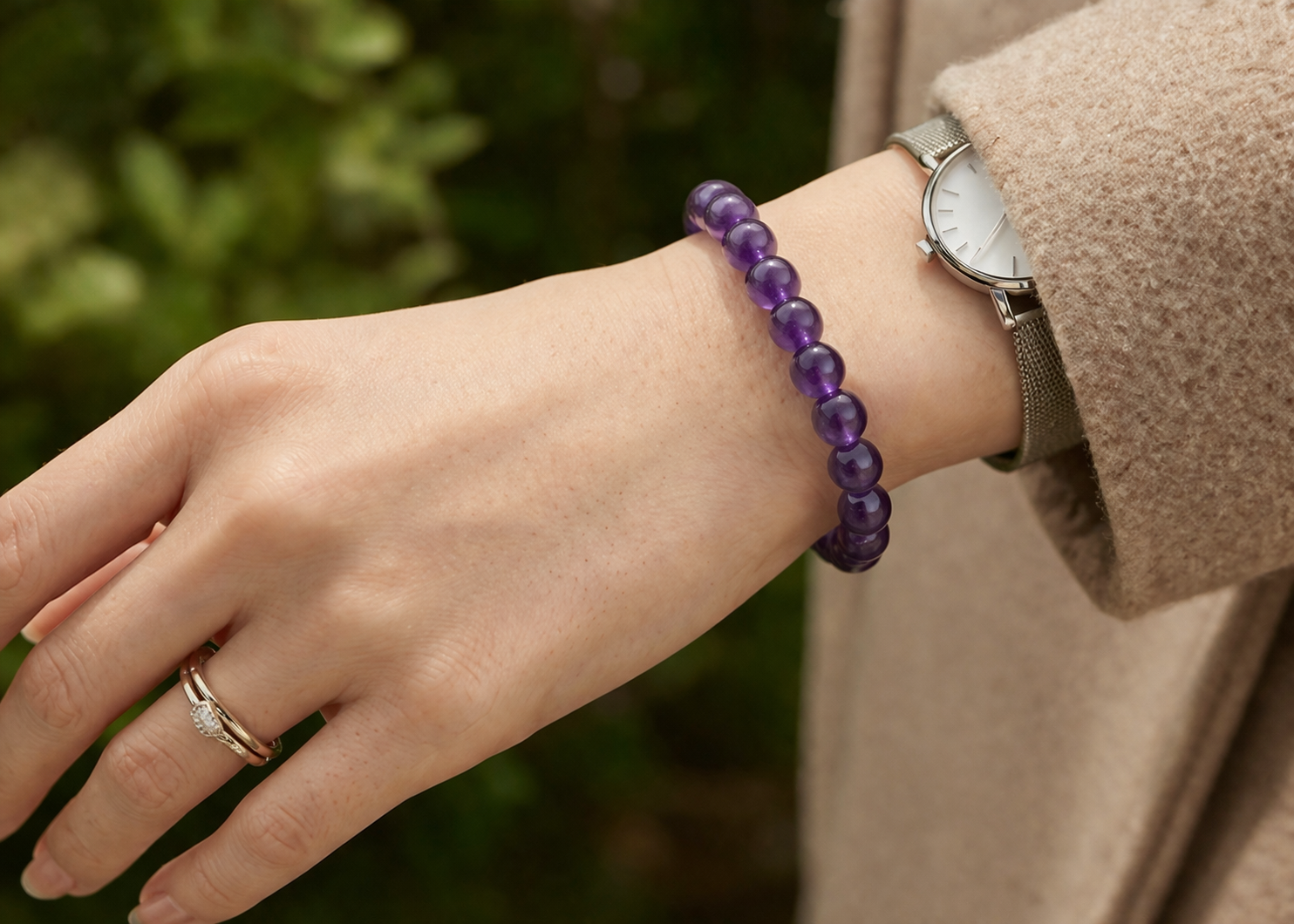 Amethyst Bracelet for stress relief & Anxiety