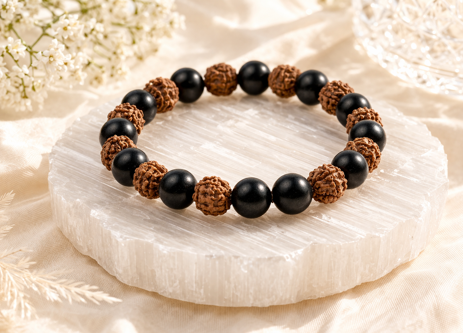 Karungali Rudraksha Bracelet