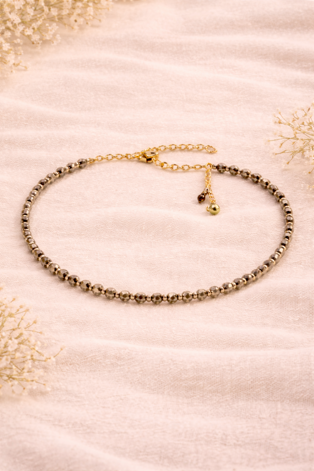 Dhan Yog & Pyrite Anklet Combo
