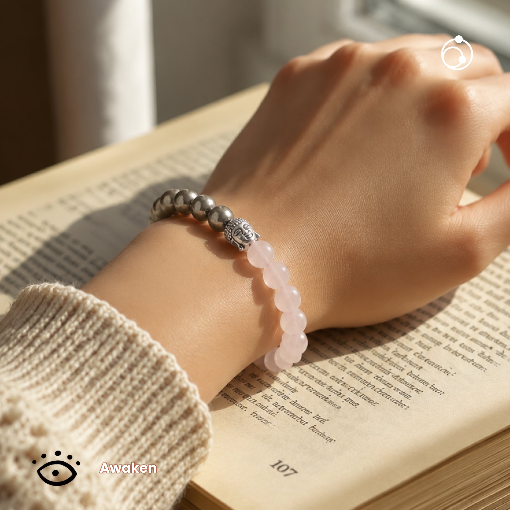 Rose Quartz Love & Pyrite Bracelet