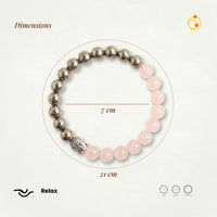 Rose Quartz Love & Pyrite Bracelet