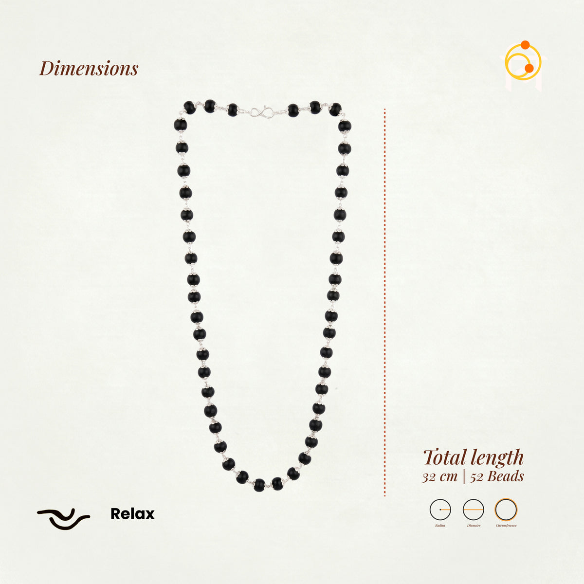 Silver Plated Eternal Karungali Mala - Natural Ebony Wood (Govt. Certified)