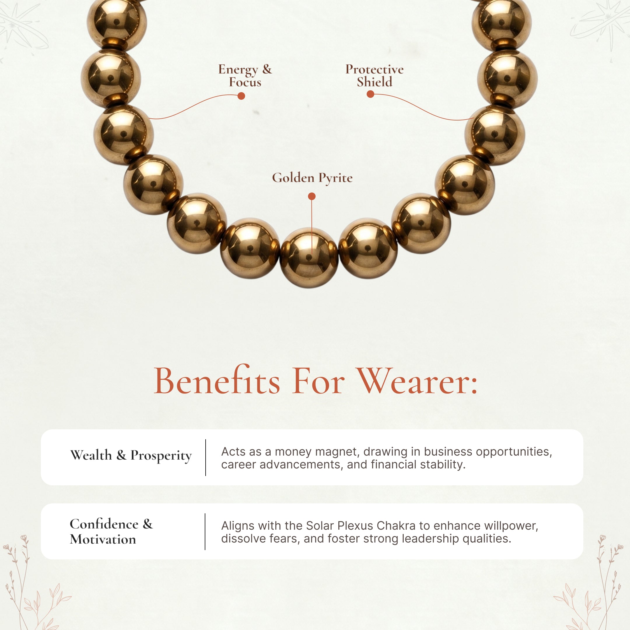 DHAN YOG METAL BRACELET WITH FREE GOLDEN PYRITE BRACELET