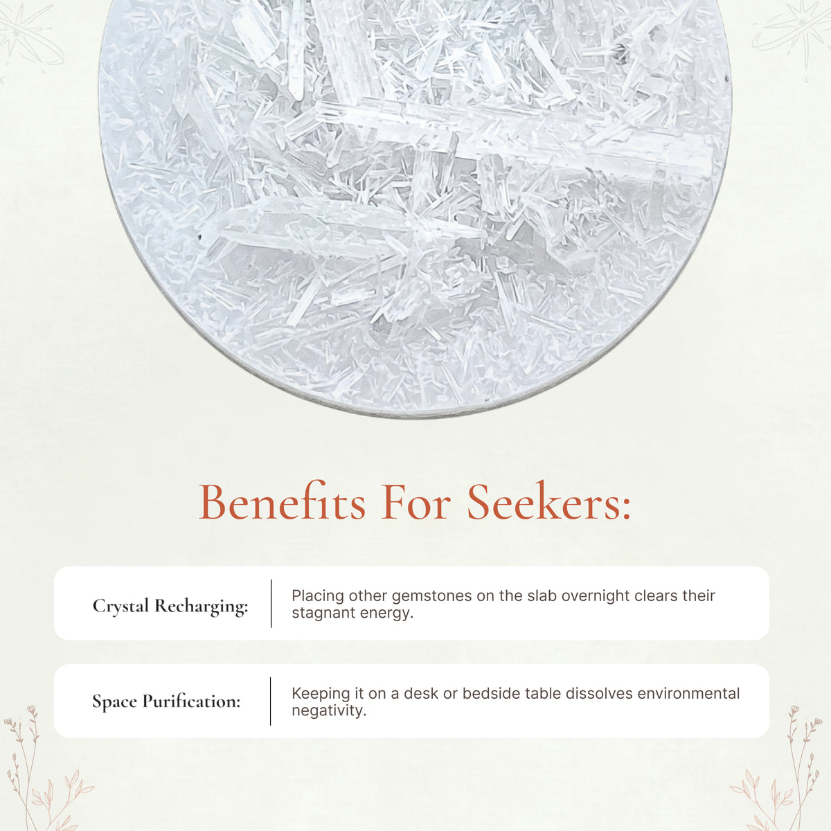 Raw Selenite Plate