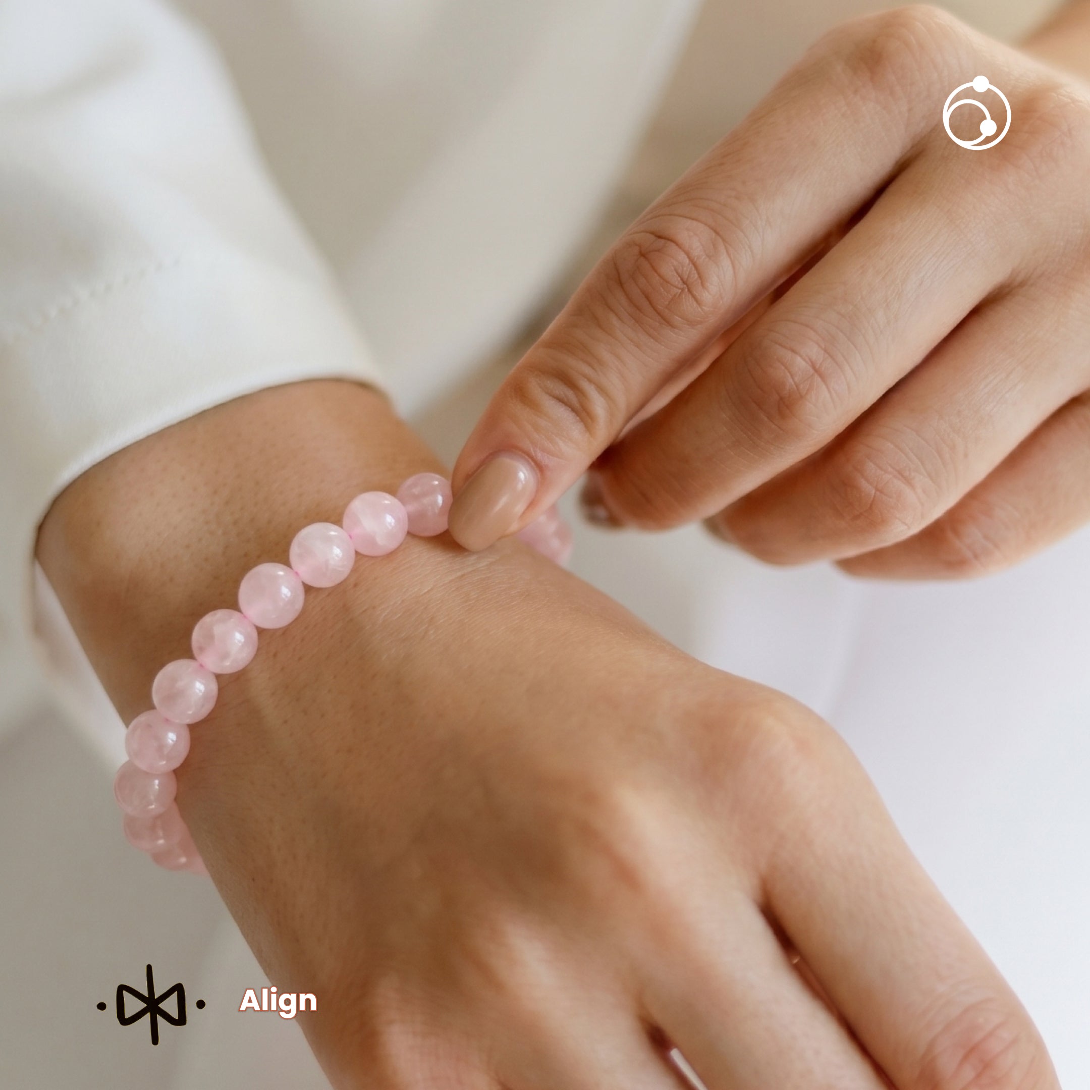 Love's Embrace Rose Quartz Bracelet