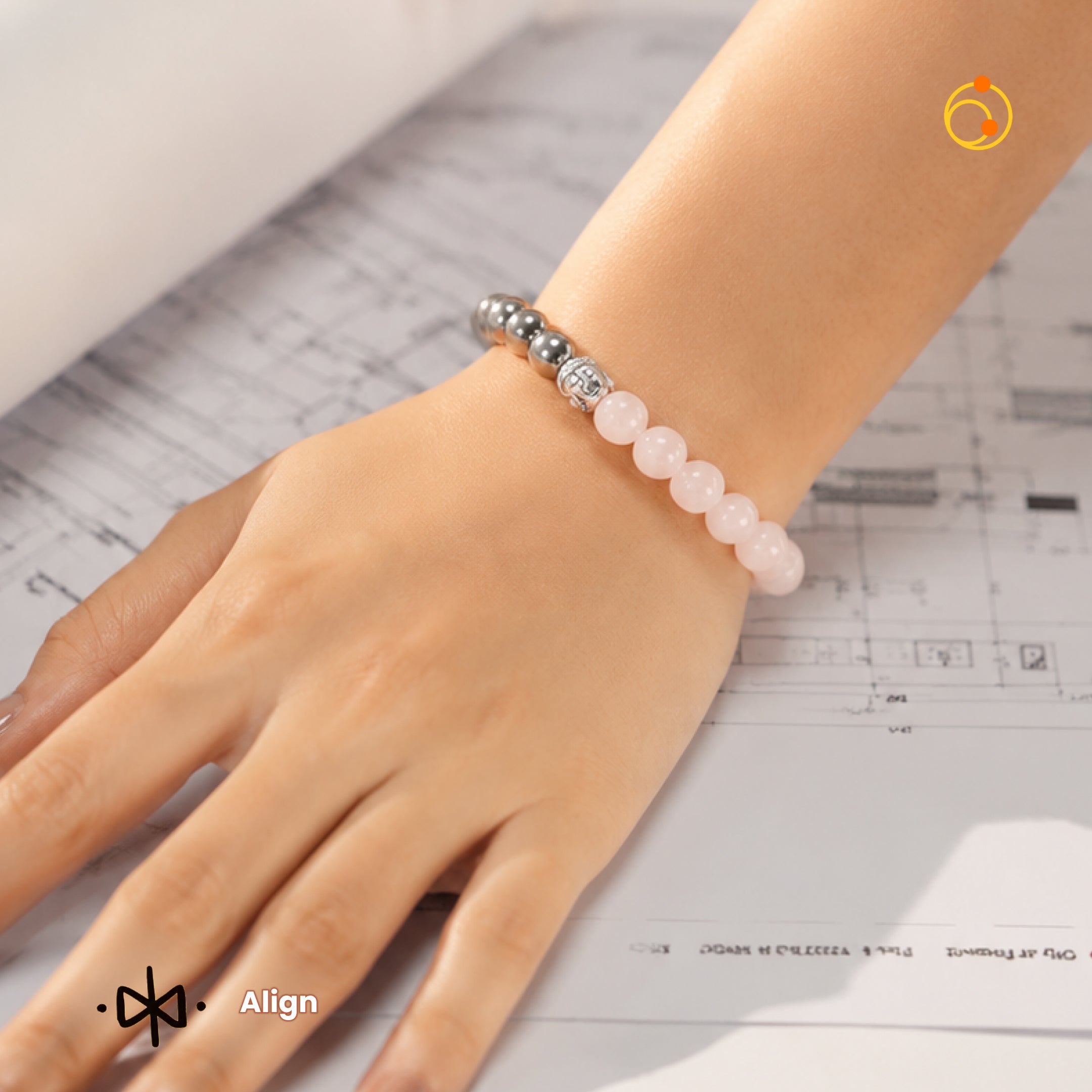 Rose Quartz Love & Pyrite Bracelet
