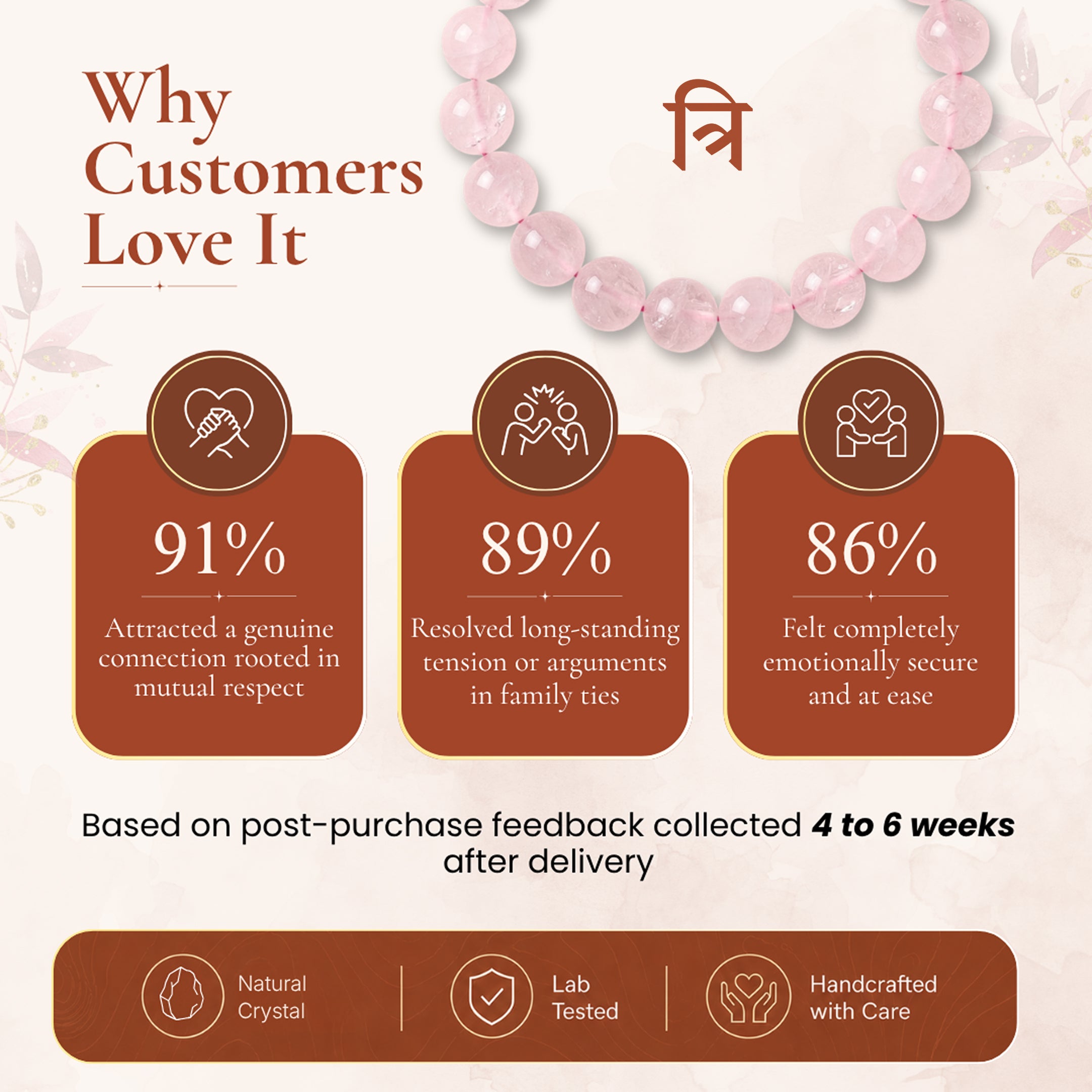 Love's Embrace Rose Quartz Bracelet