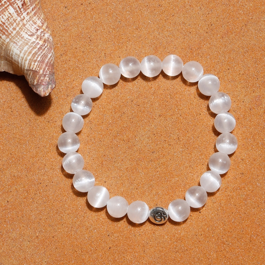 letting go selenite bracelet