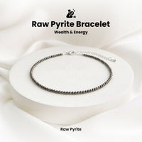 Raw Pyrite Anklet