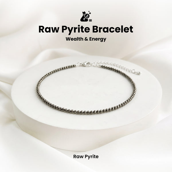 Raw Pyrite Anklet