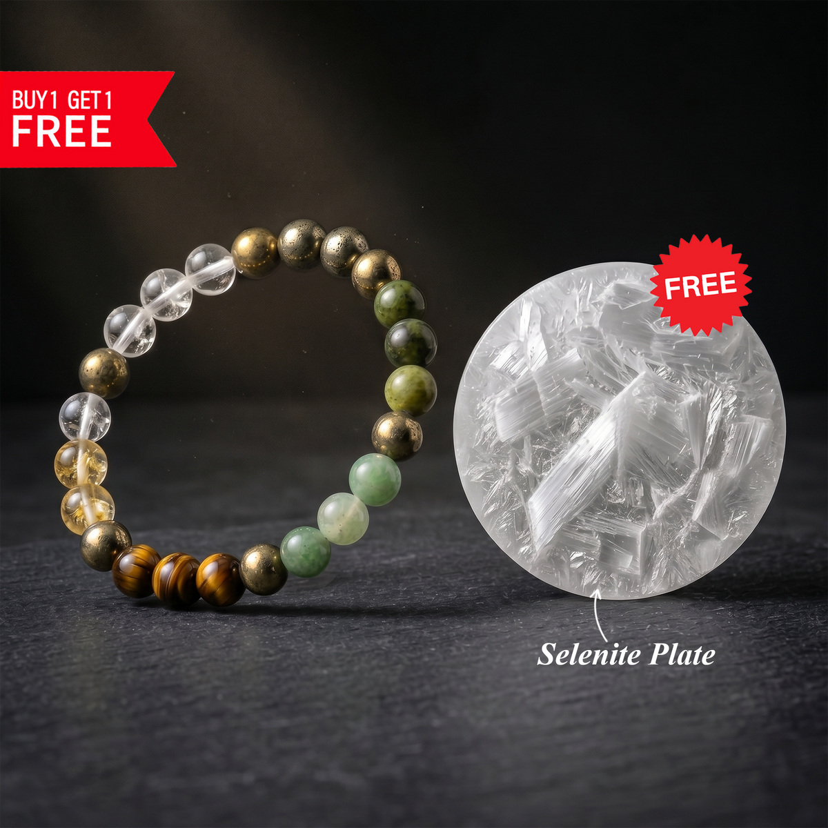 DHAN YOG BRACELET WITH FREE SELENITE PLATE