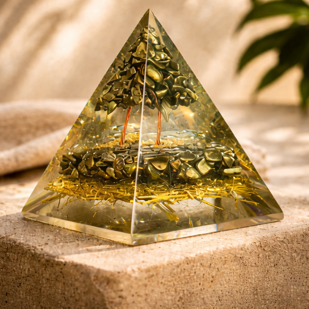 Pyrite Money Magnet Pyramid