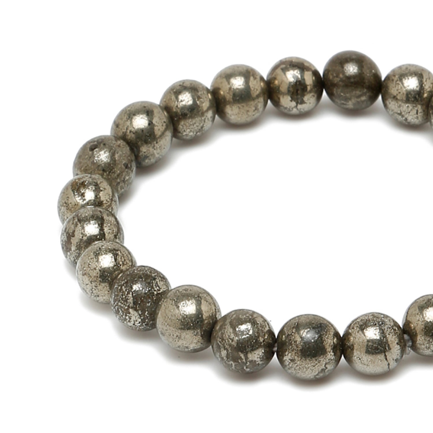 Wealth Magnet Pyrite Bracelet + Selenite charging plate ( 2 pc)