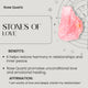Heart Harmony Combo | Rose Quartz Bracelet + Charm | Energized | Natural |