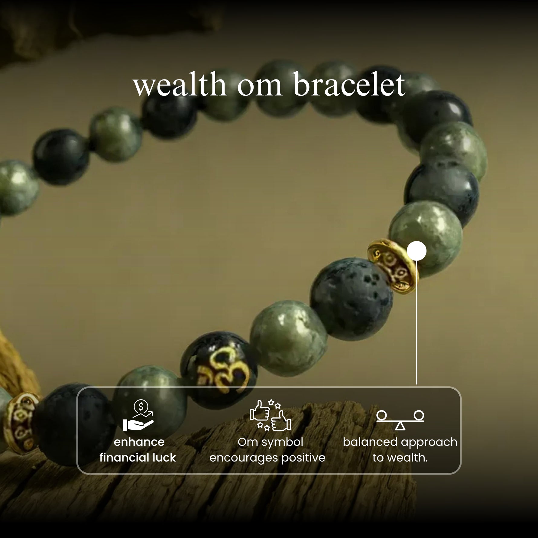 Wealth Om Bracelet benefit